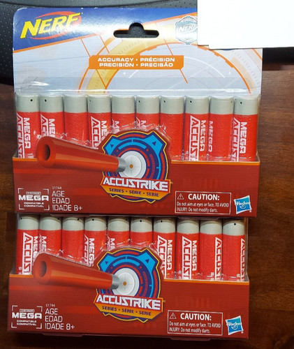 Nerf mega accustrike darts lot - accustrike,
