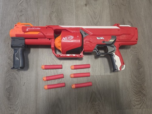 Nerf mega rotofury blaster red - rotofury,